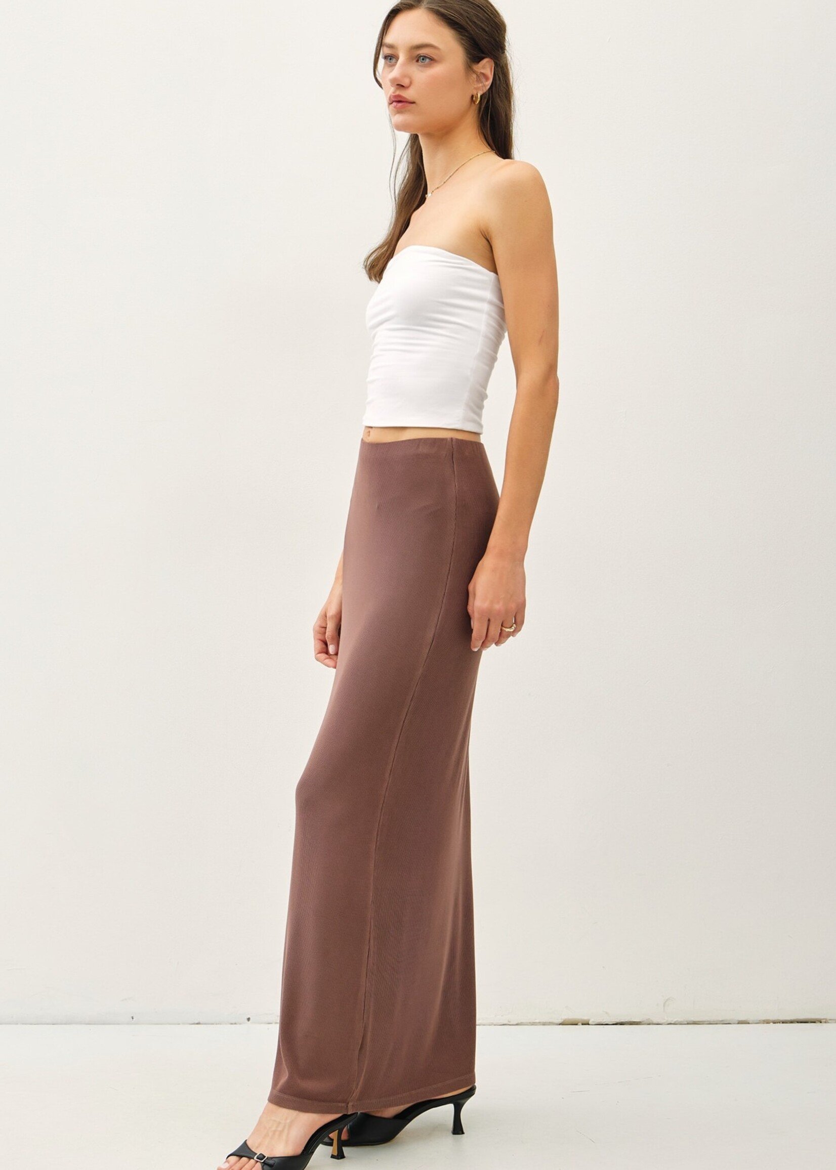 Maxi Pencil Skirt - Choco