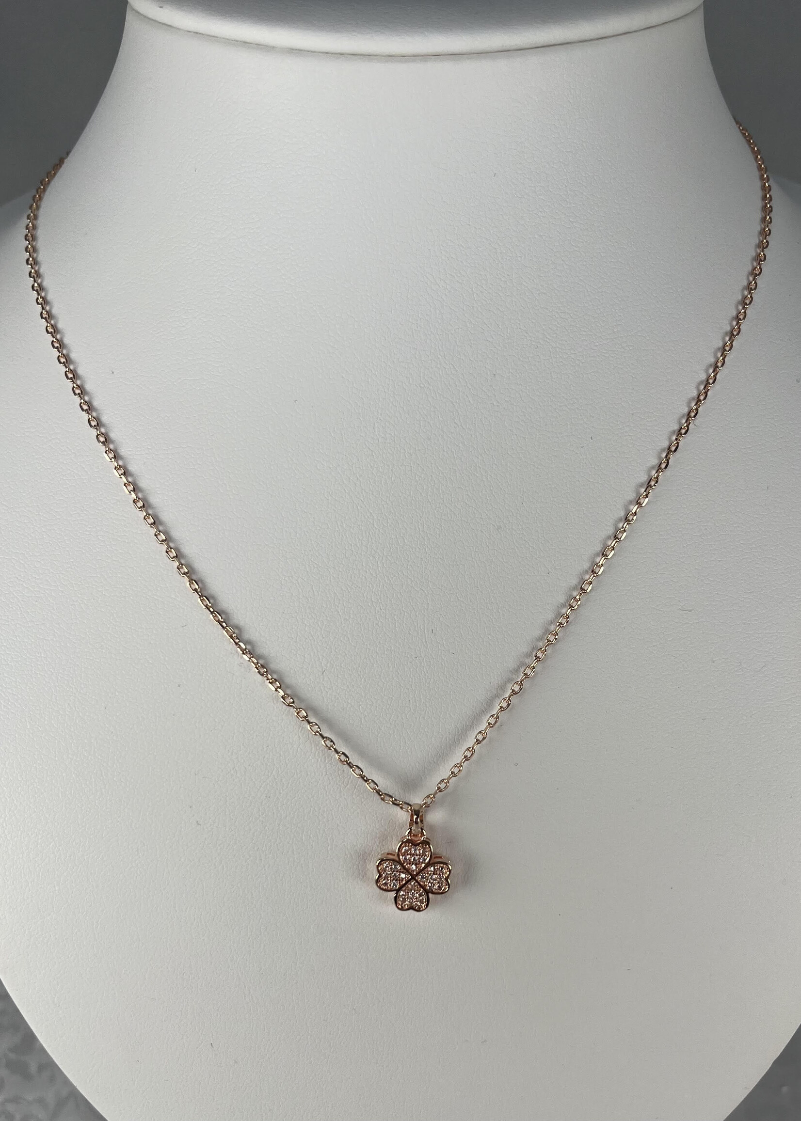 Rose Gold Clover Necklace