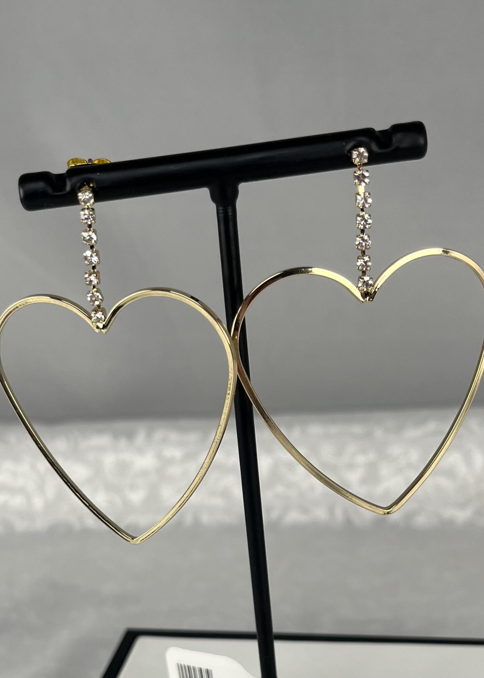 Heart Hoop Earrings