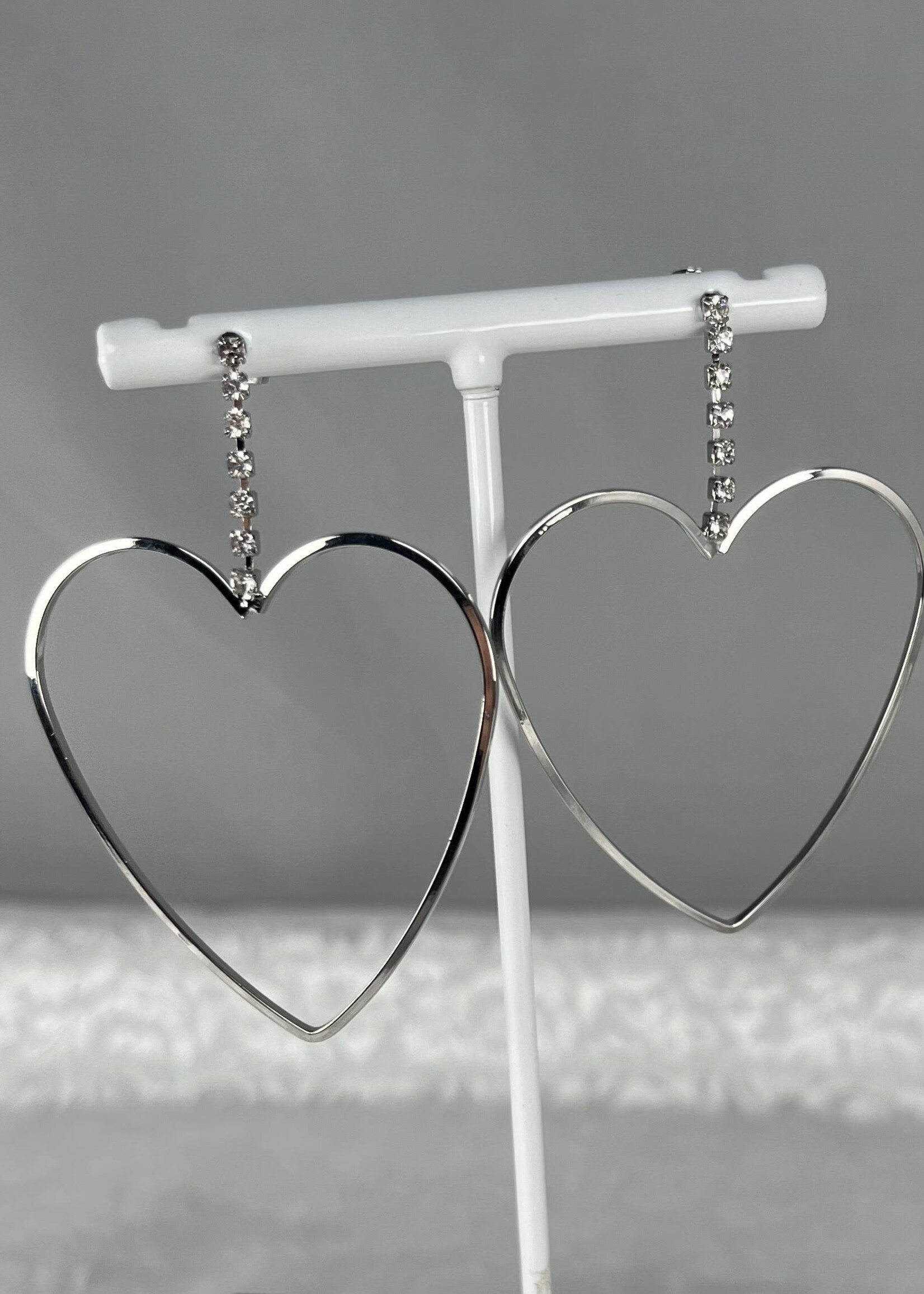 Heart Hoop Earrings