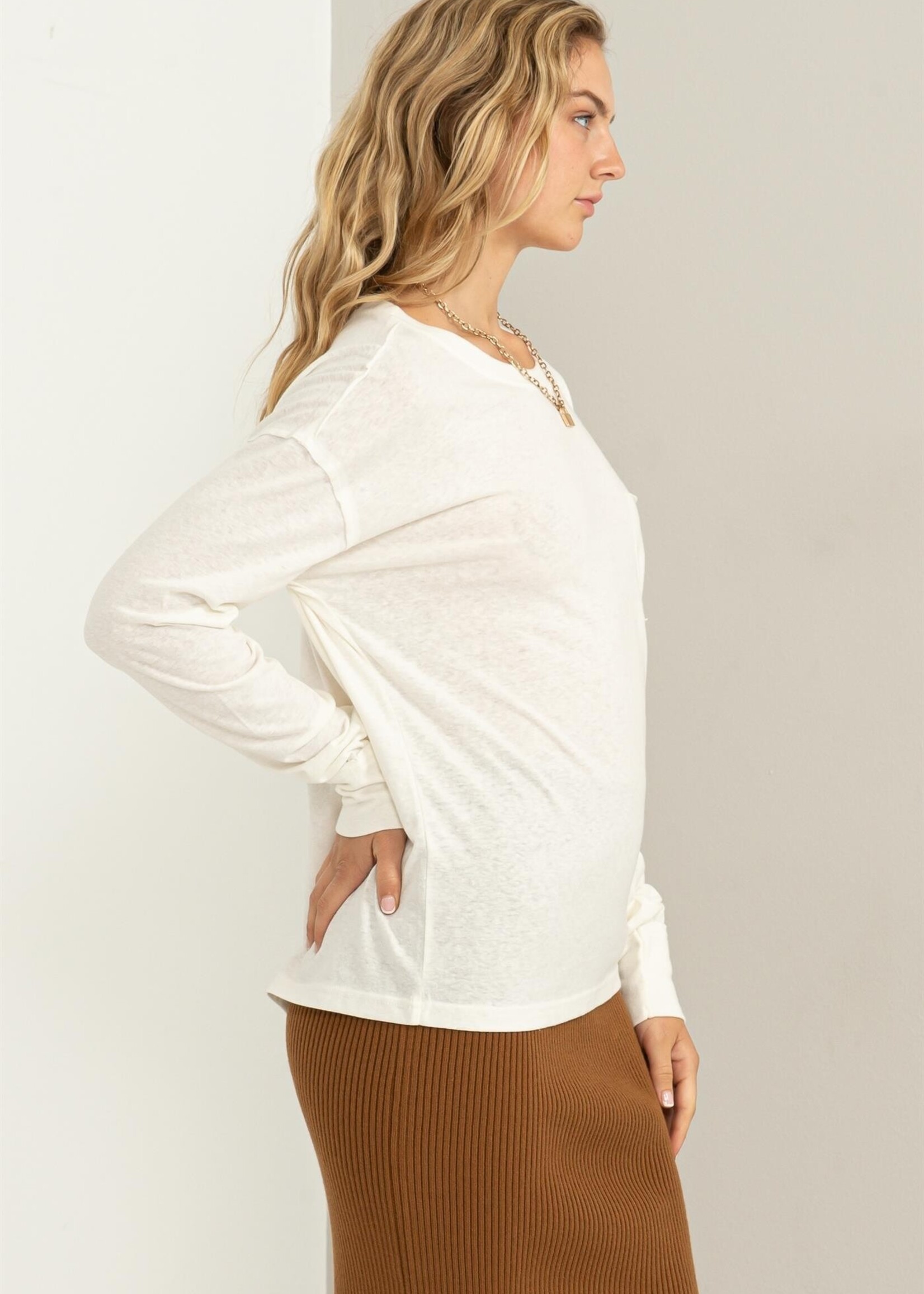 Annie Long Sleeve - Cream