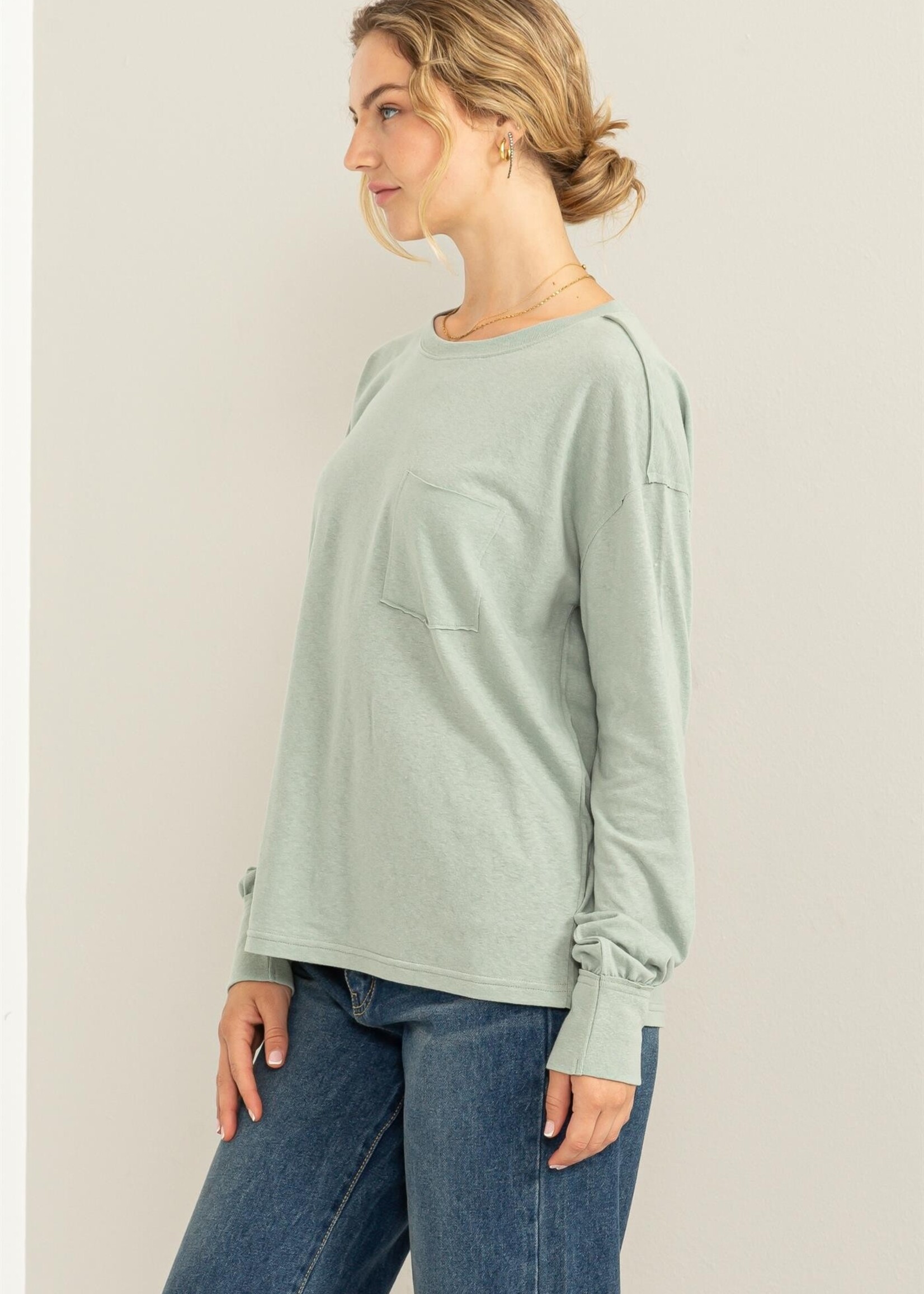 Annie Long Sleeve - Iceberg Green