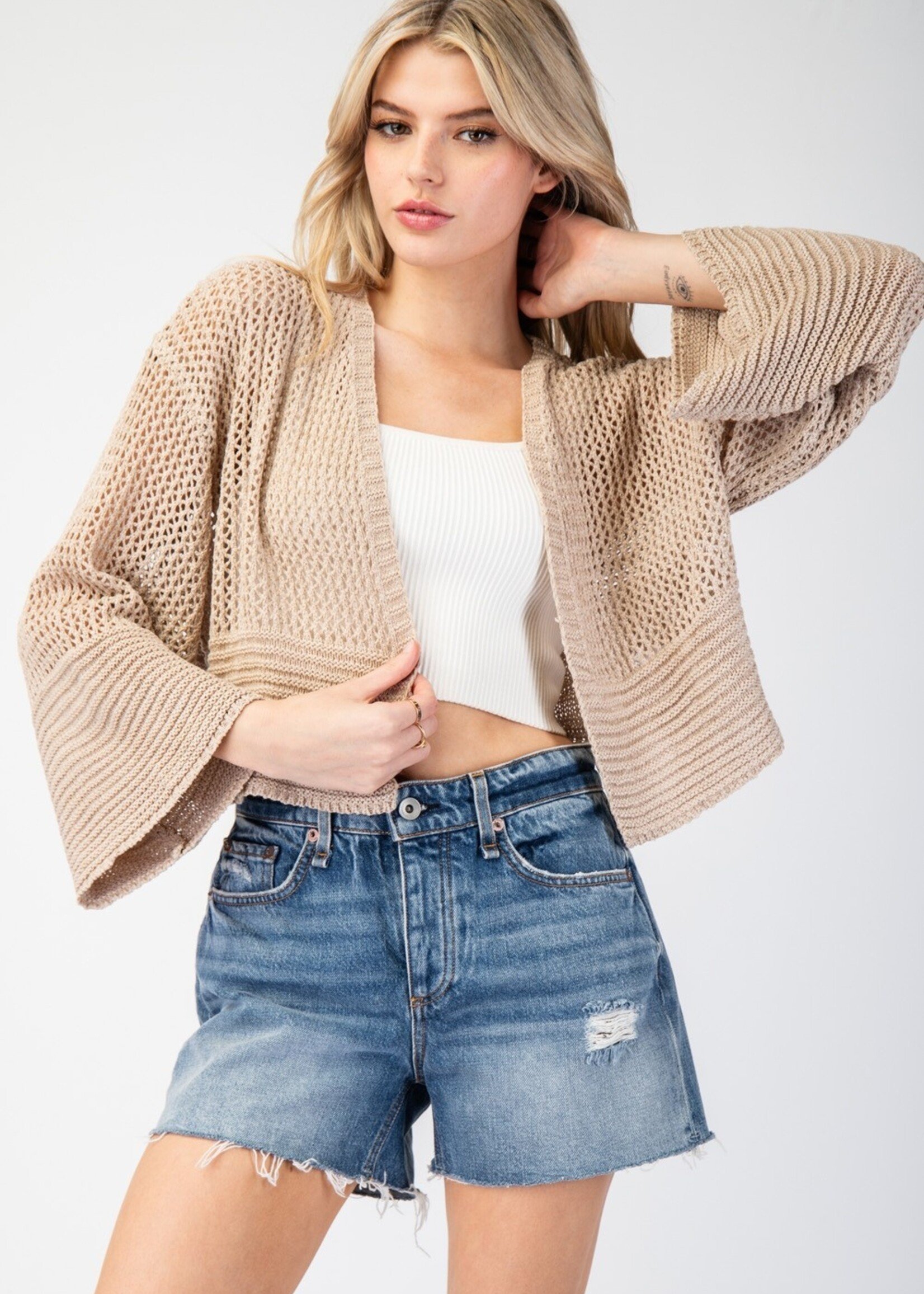 Hannah Knit Cardigan - Oatmeal