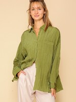 Lexie Button Up - Olive