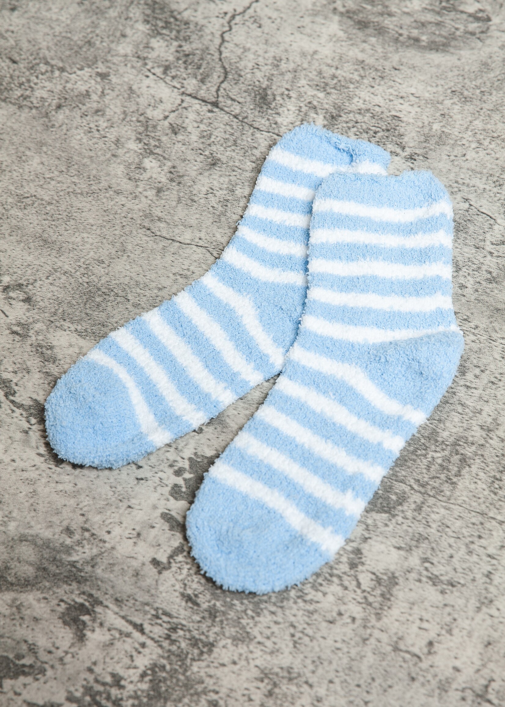 Fleece Stripe Fuzzy Socks