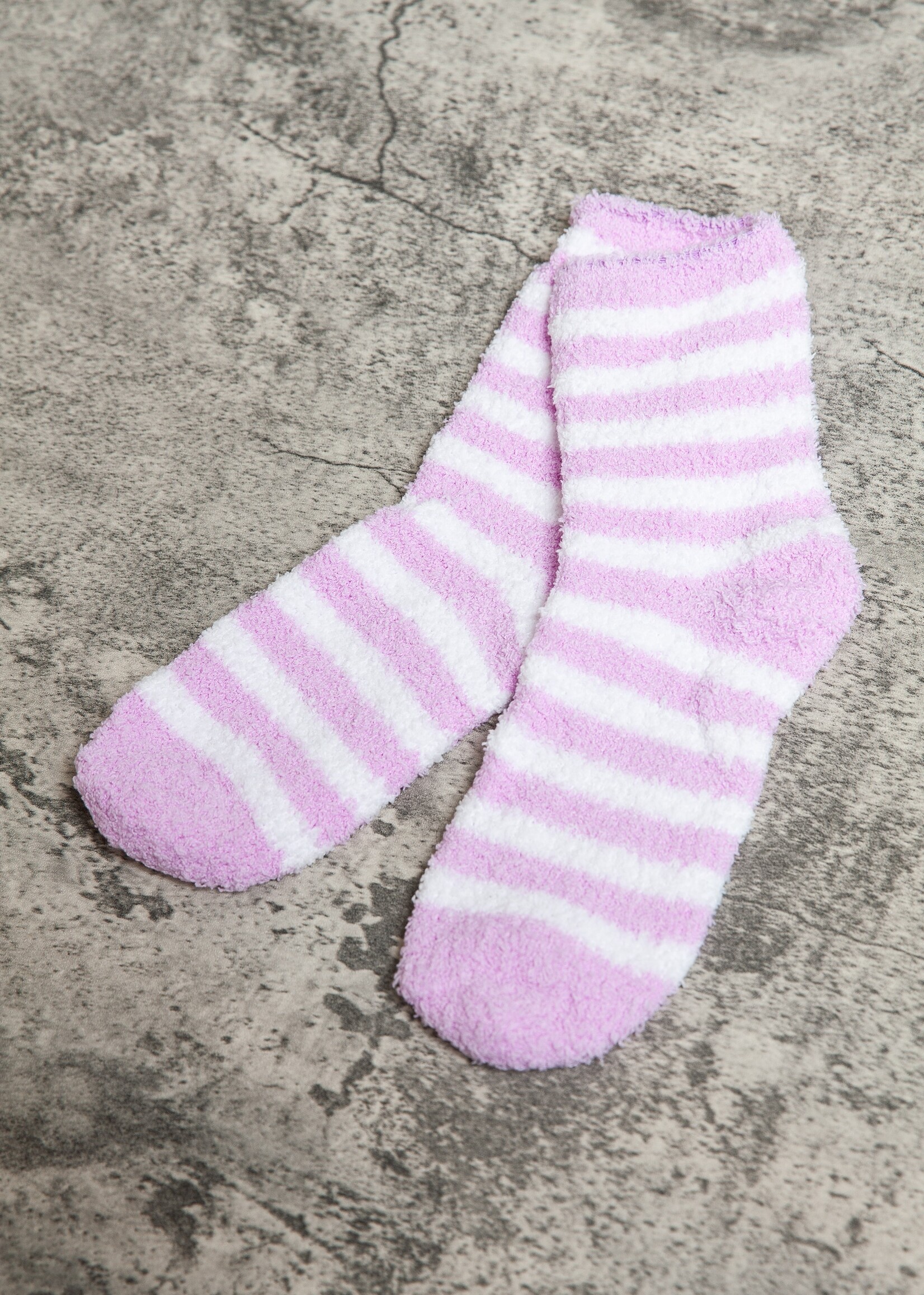 Fleece Stripe Fuzzy Socks