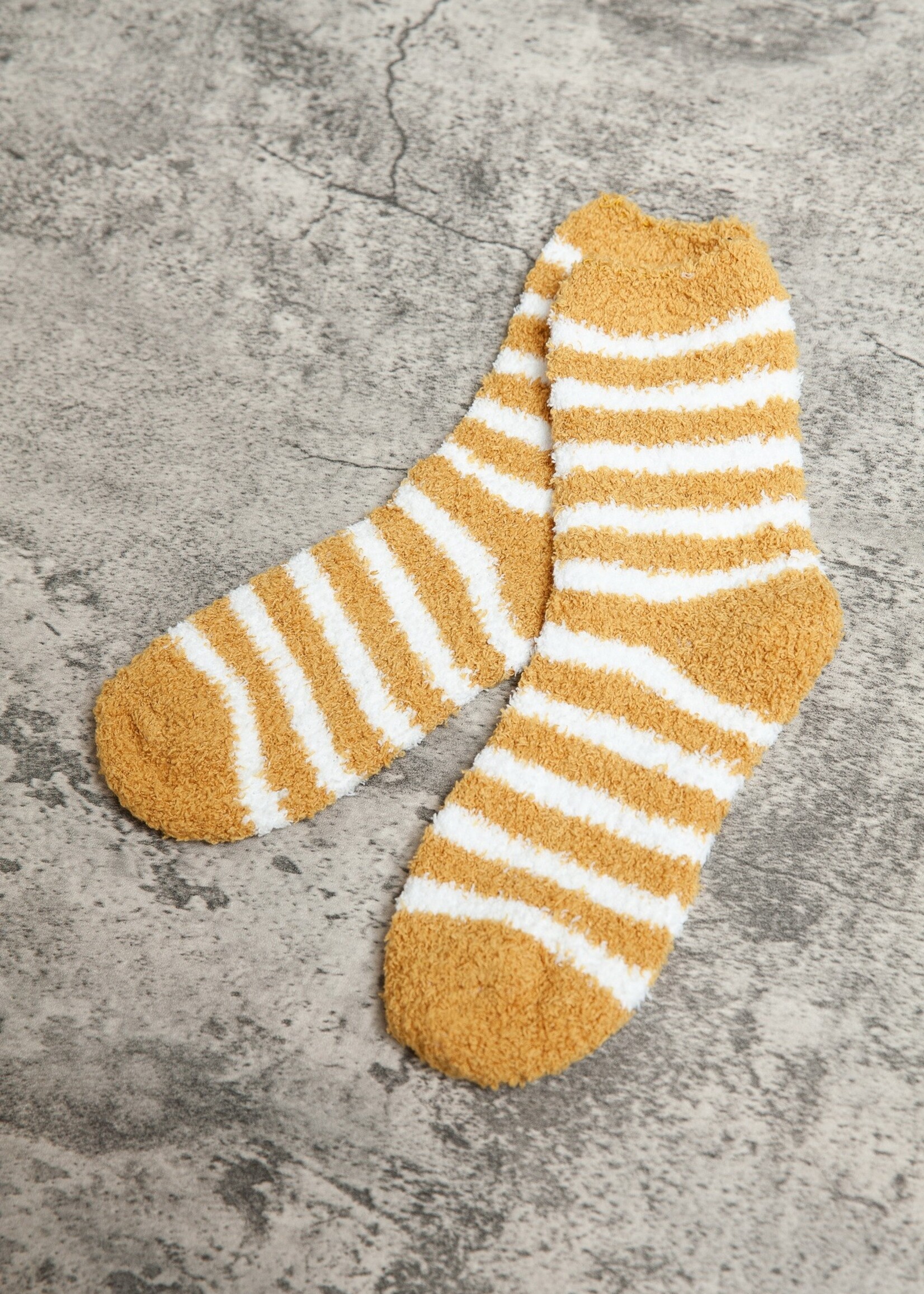 Fleece Stripe Fuzzy Socks