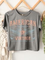 American Vintage Graphic Tee - Grey