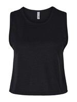 Cropped Tank Top - Black