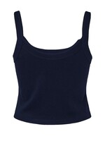 Spaghetti Strap Crop Tank - Navy