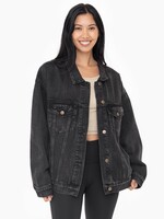 Katy Denim Jacket - Charcoal