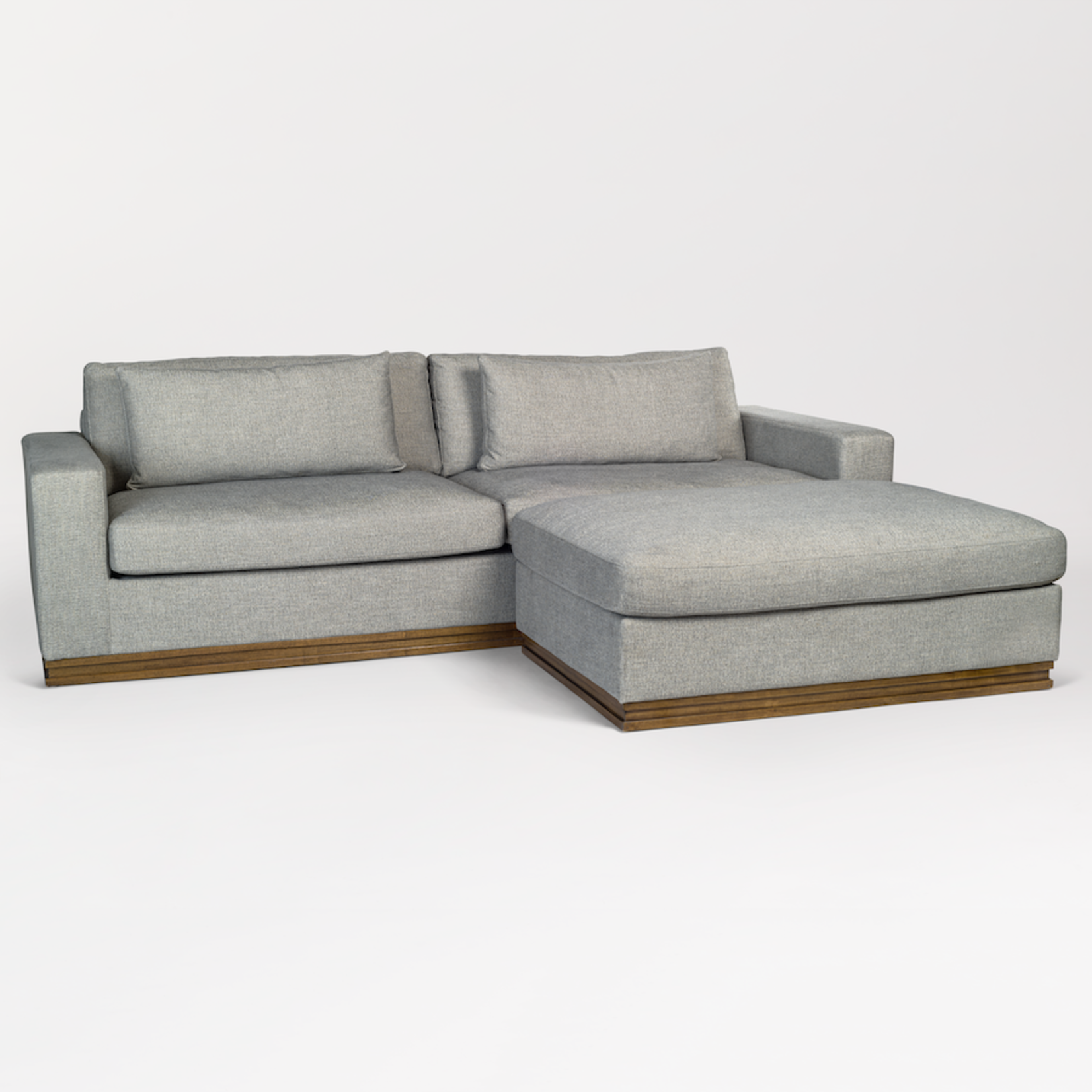 Mickler & Co. Pate Grey Ottoman