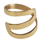 Mickler & Co. Gold Zig Zag Napkin Ring - Set of 4