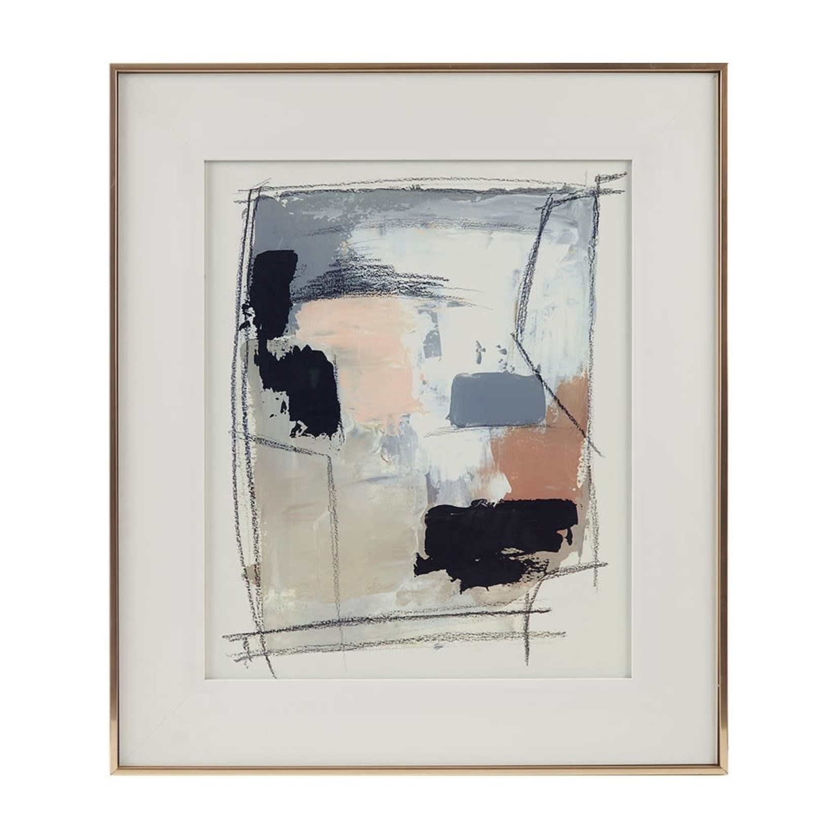 Mickler & Co. Leisure Abstract Matted Wall Art