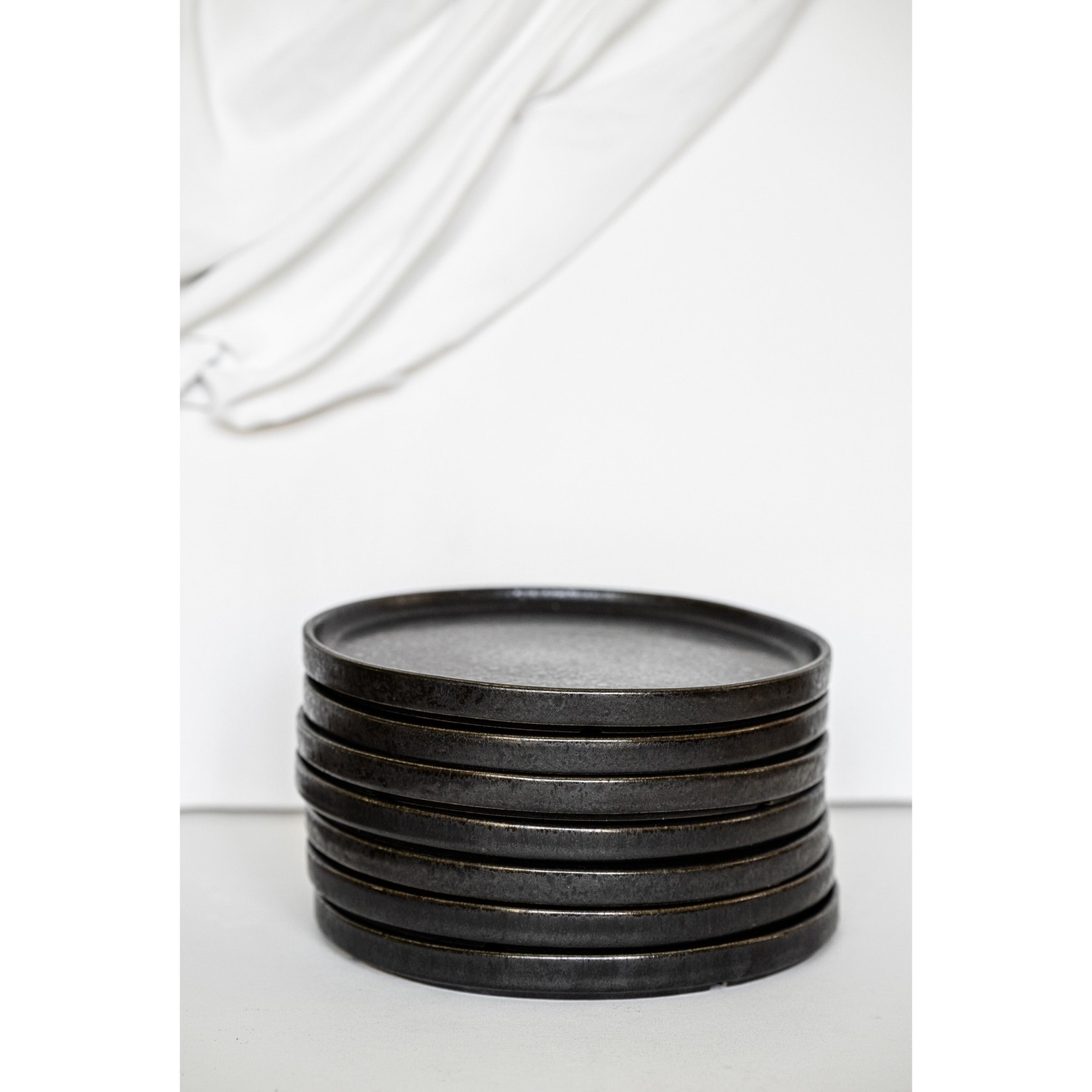Black Stone Salad Plate-Set of 4