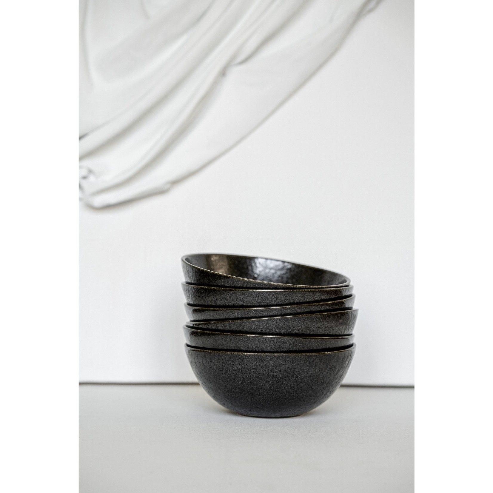 Black Stone Everyday Bowl-Set of 4