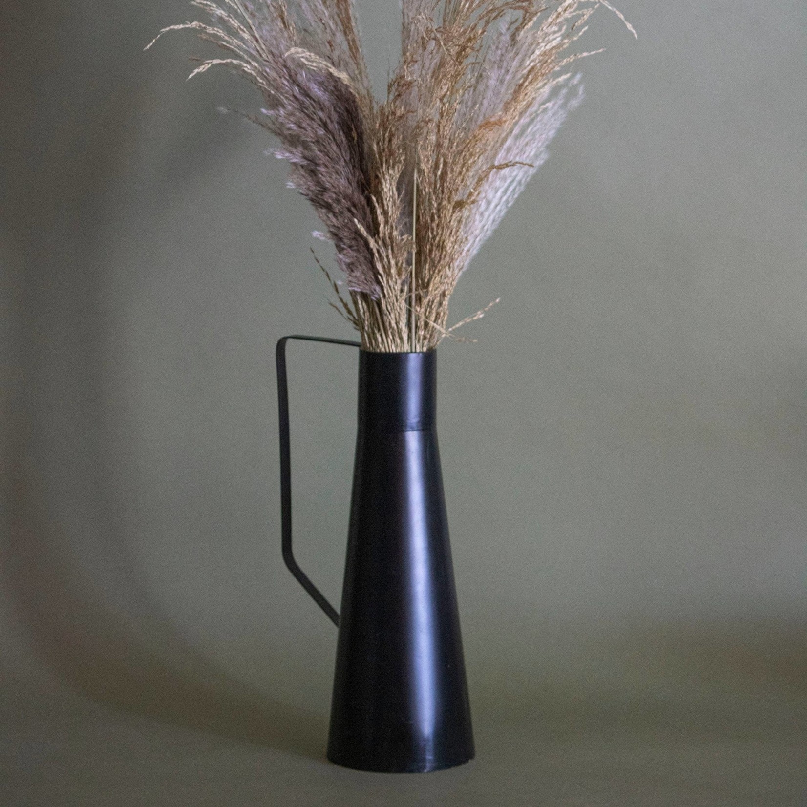 Foreside Home & Garden Tin Tall Black Vase