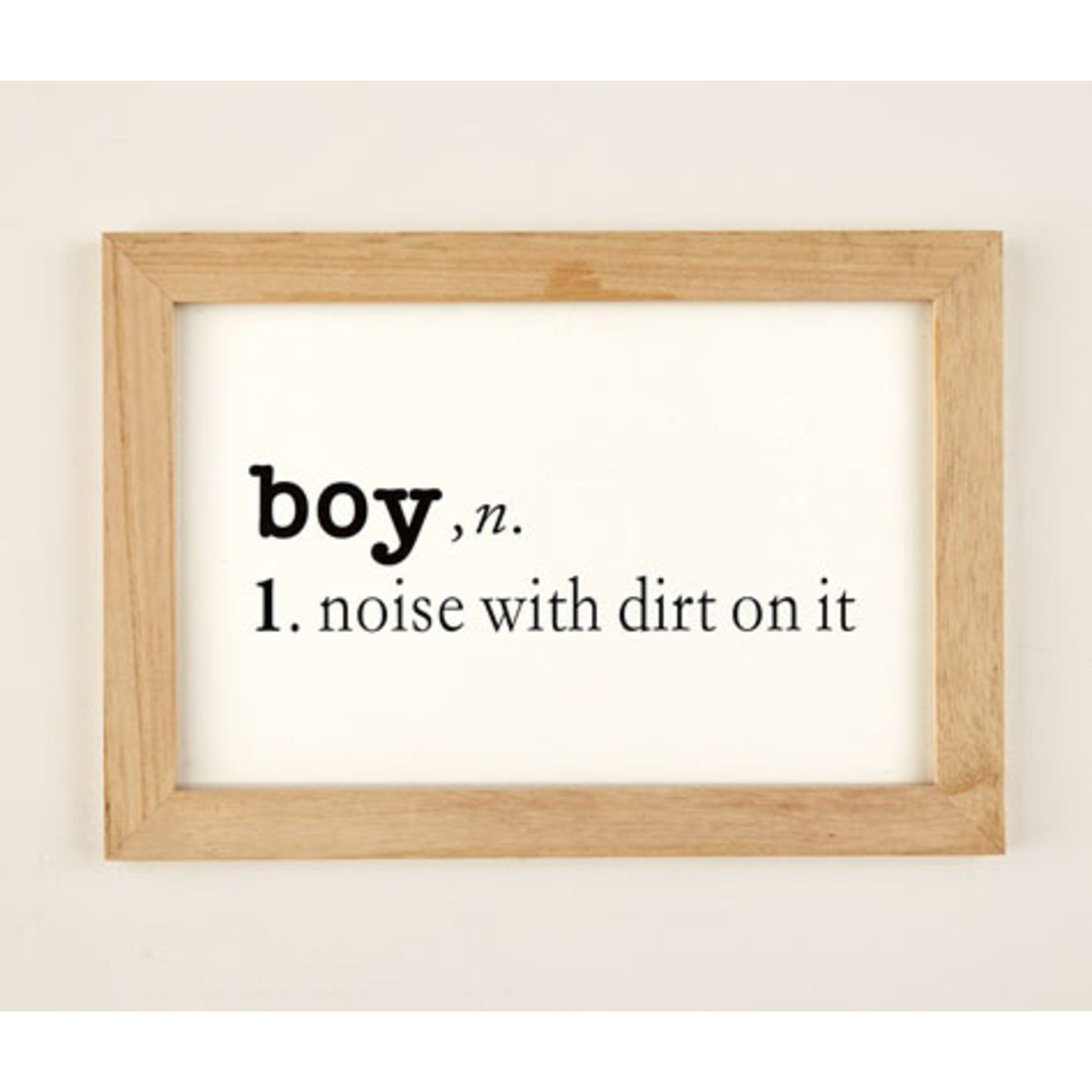 Two's Company Wall Art - "Boys Noise With Dirt On It"