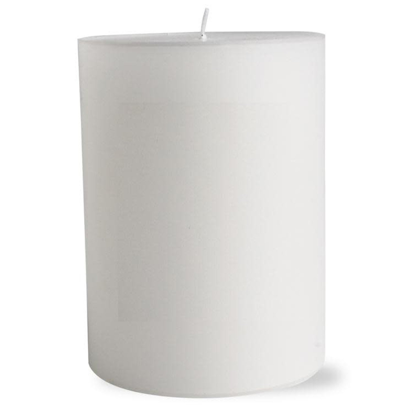 Mickler & Co. White Pillar Candle, Unscented