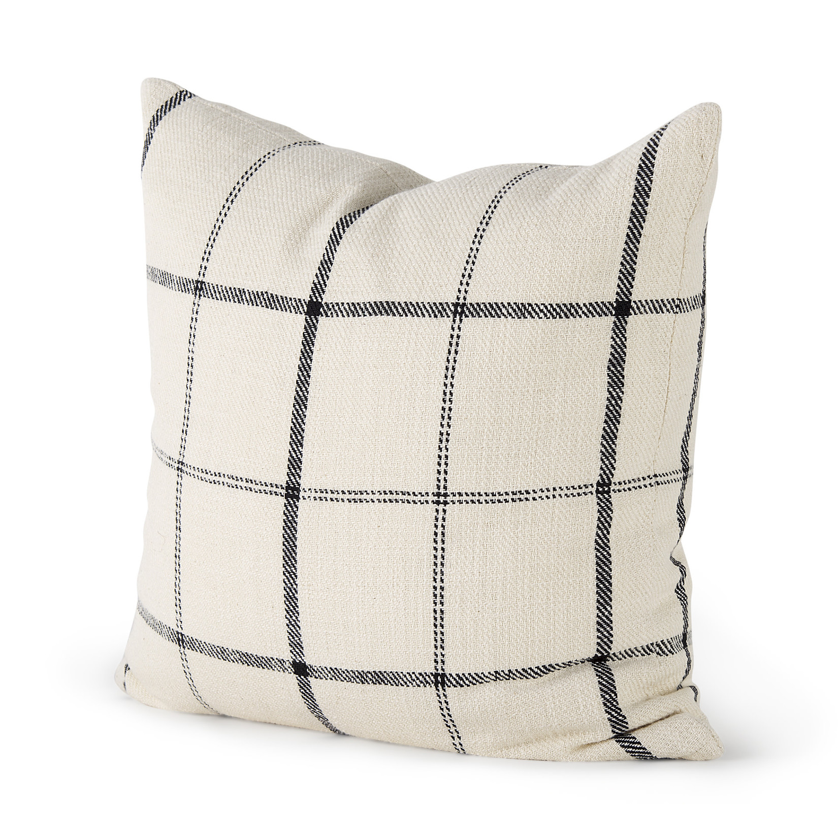 Mickler & Co. Steph Cream Plaid Pillow