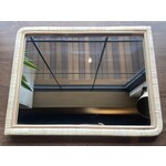 Mickler & Co. Natural Wicker Square Mirror