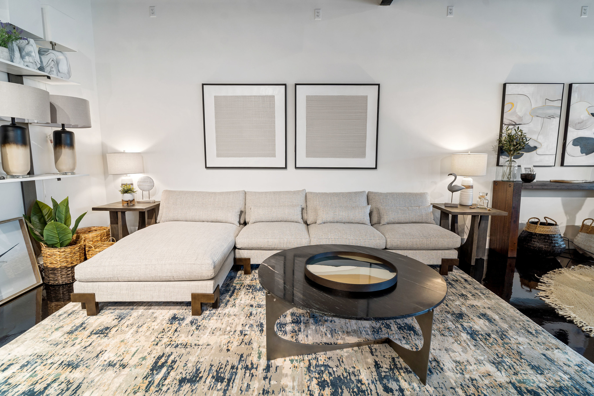 Tatum Sectional Sofa In Stock Wilmington, NC Mickler & Co. Design