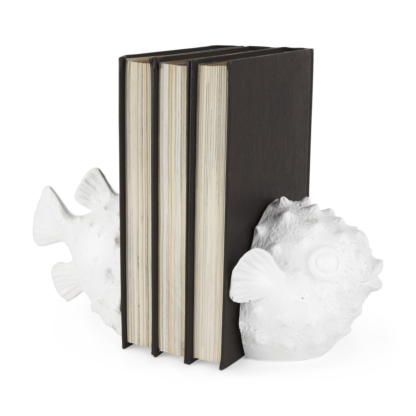 Mickler & Co. Mel Blowfish Coastal Bookends