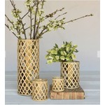 Mickler & Co. Woven Cane Vase