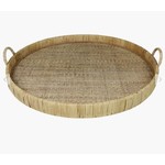 Hom Art Rattan Round Woven Tray