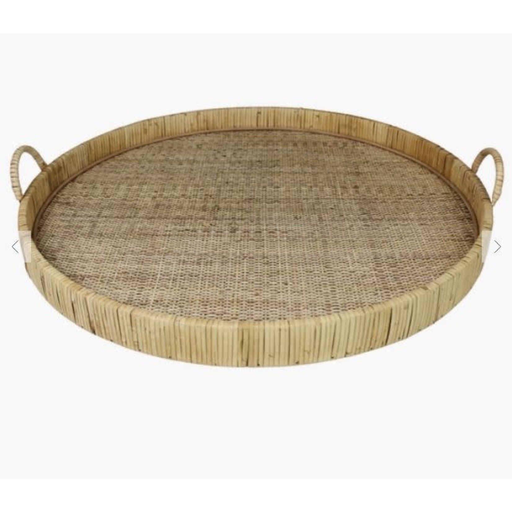 Mickler & Co. Rattan Round Woven Tray