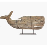 Mickler & Co. Wooden Whale Figurine
