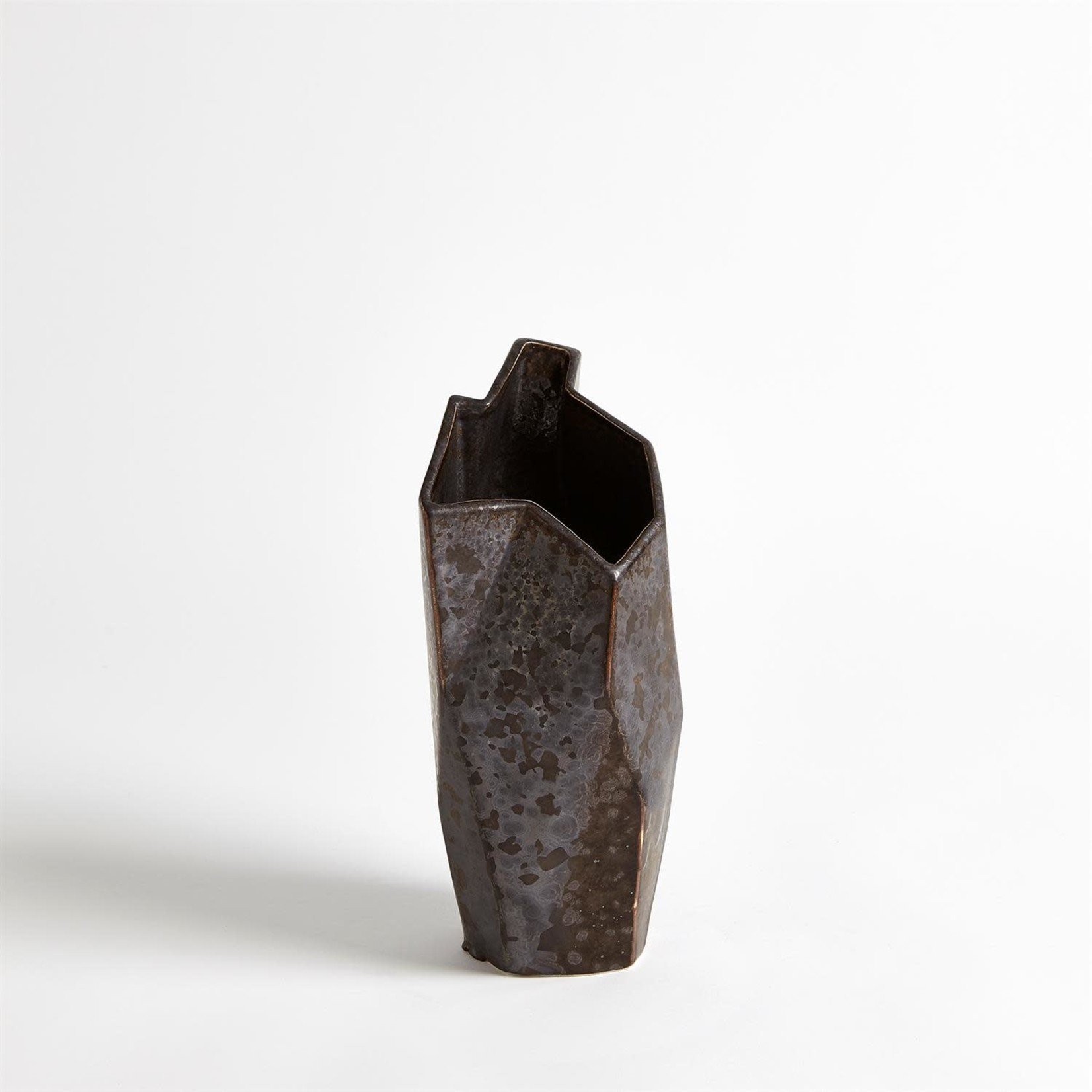 Mickler & Co. Origami Vase Bronze