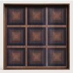 Mickler & Co. Geometric Squares Glass Tray Large