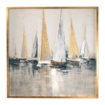 Mickler & Co. Gold Sailboat Artwork