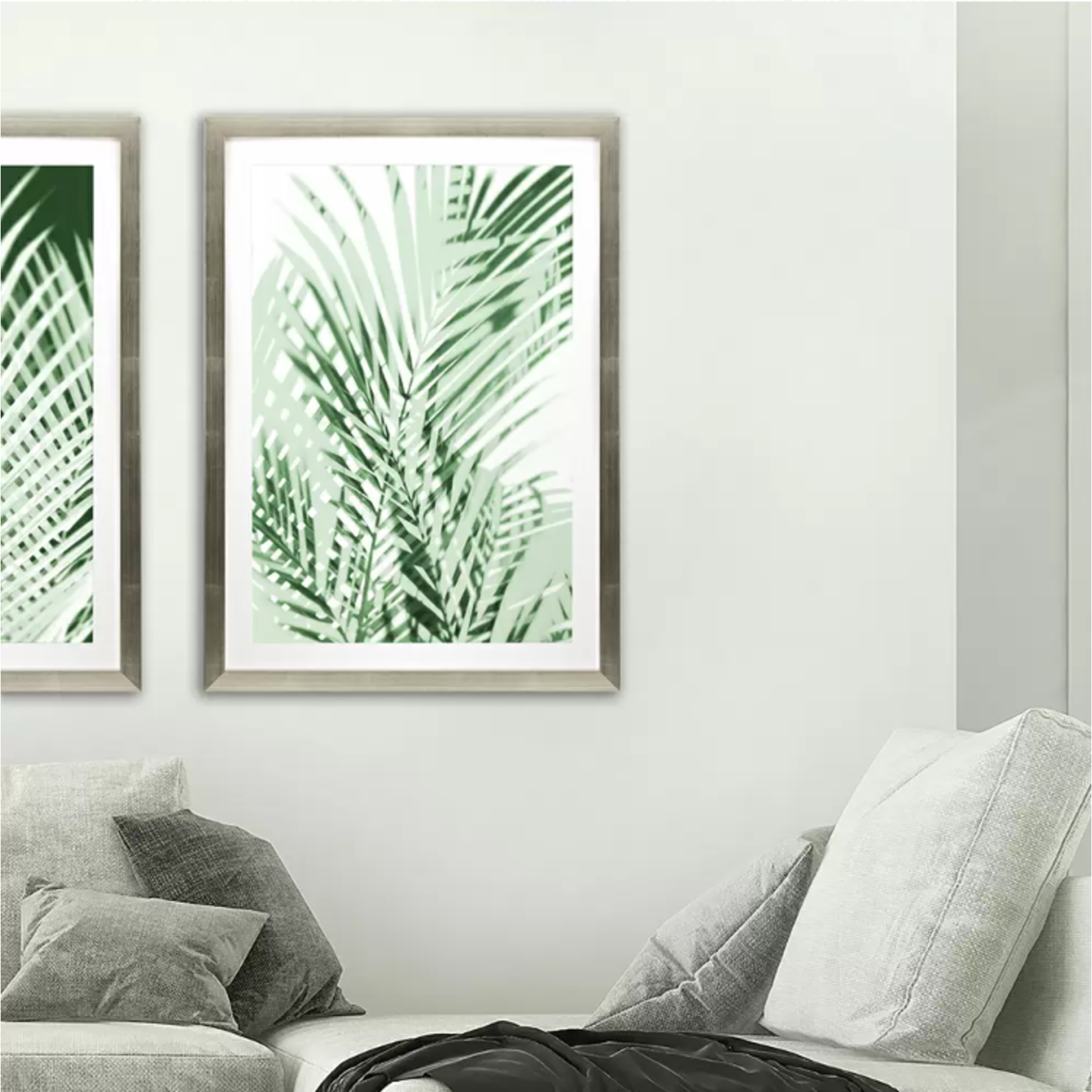 Mickler & Co. Green Shadows Palm Artwork