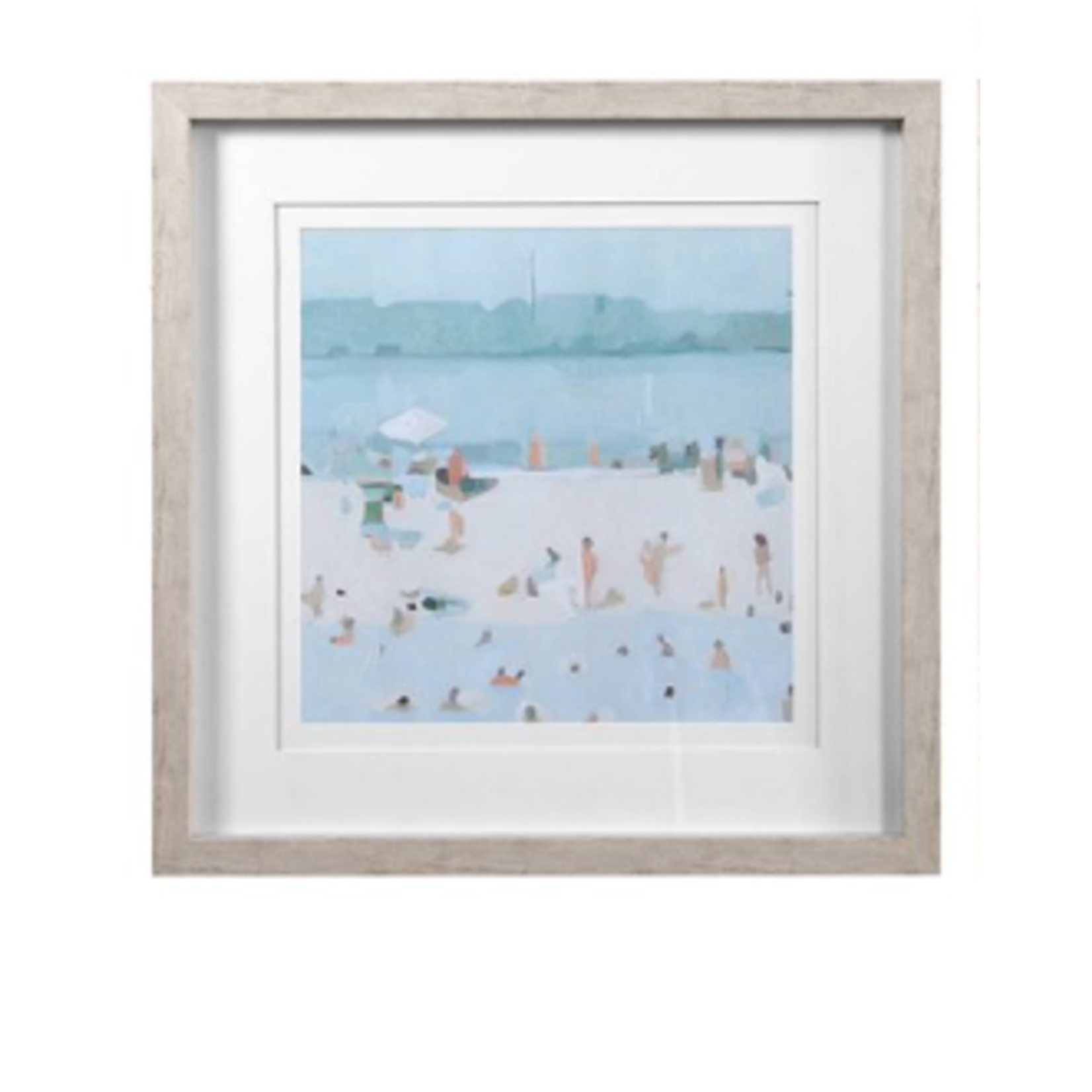 Mickler & Co. Seaglass Abstract Beach Scene