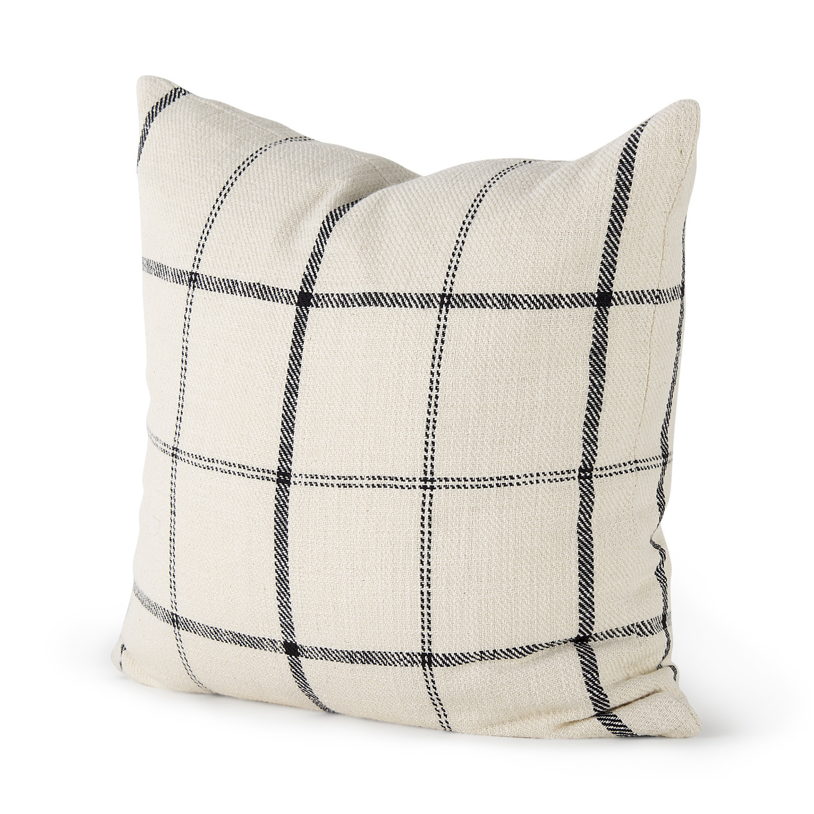 Steph Creme Plaid Pillow