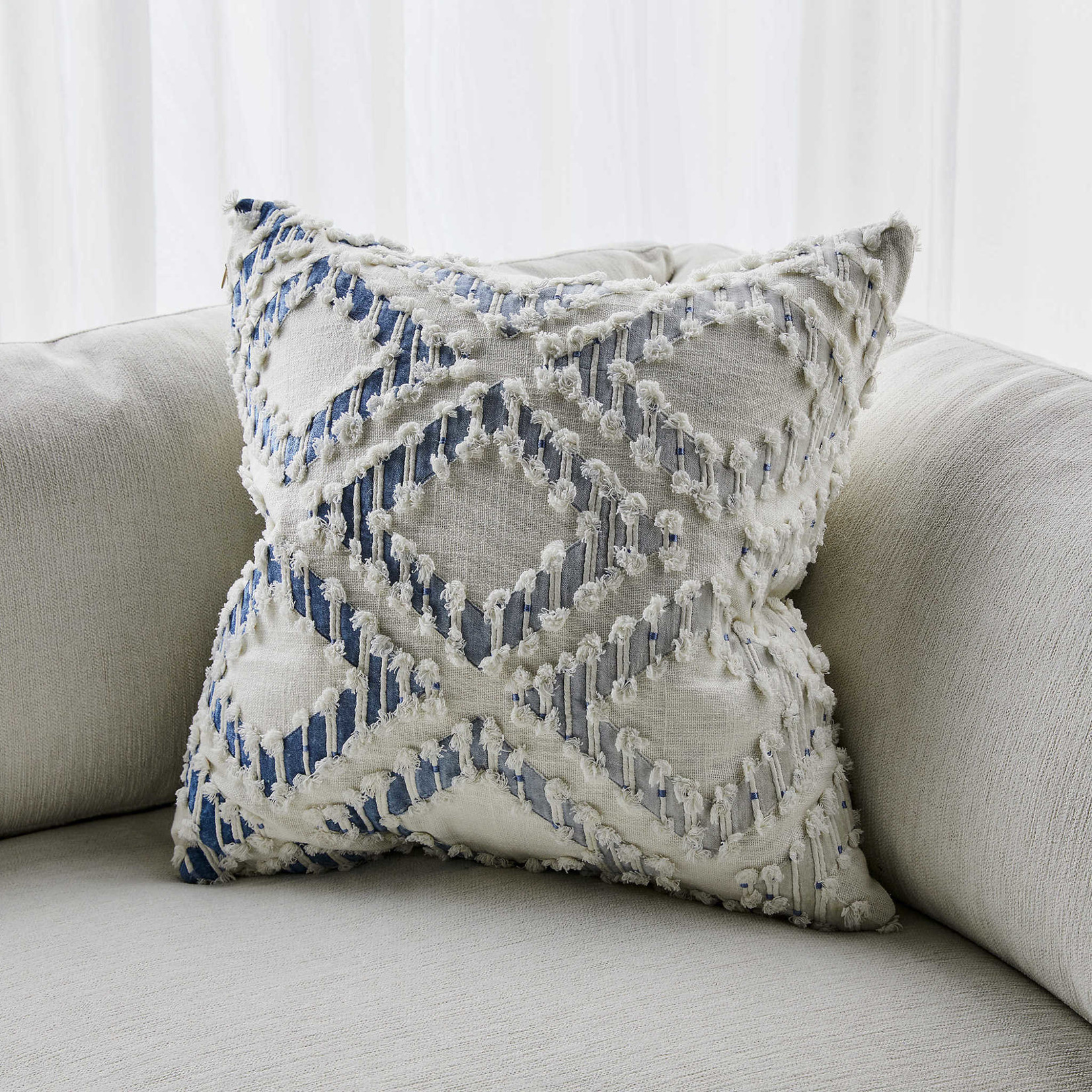 Ombre Blue Throw Pillow - Mickler & Co. Design Studio