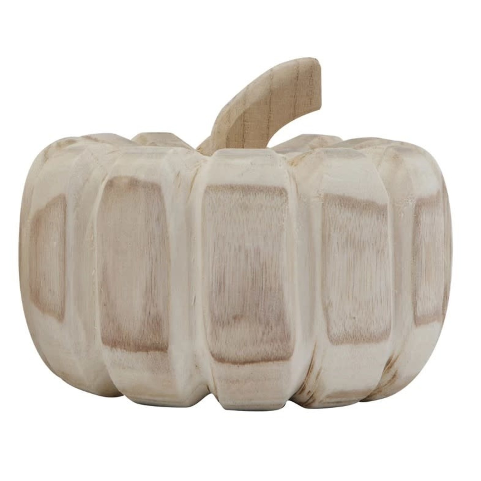 Mickler & Co. Hand-Carved Wood Pumpkin