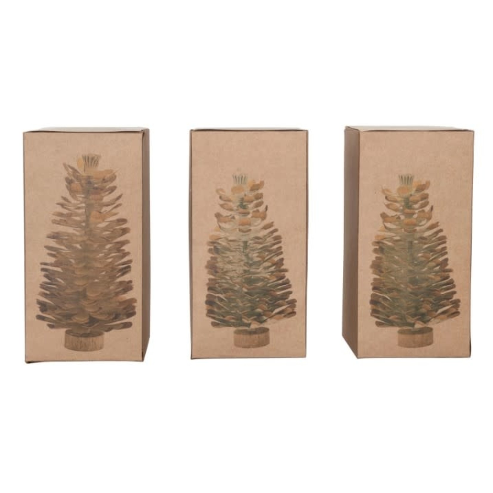 Mickler & Co. Recycled Paper Pinecone Tree