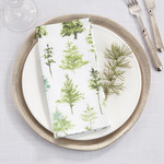 Saro Cloth Napkin w/ Trees- Set of 4