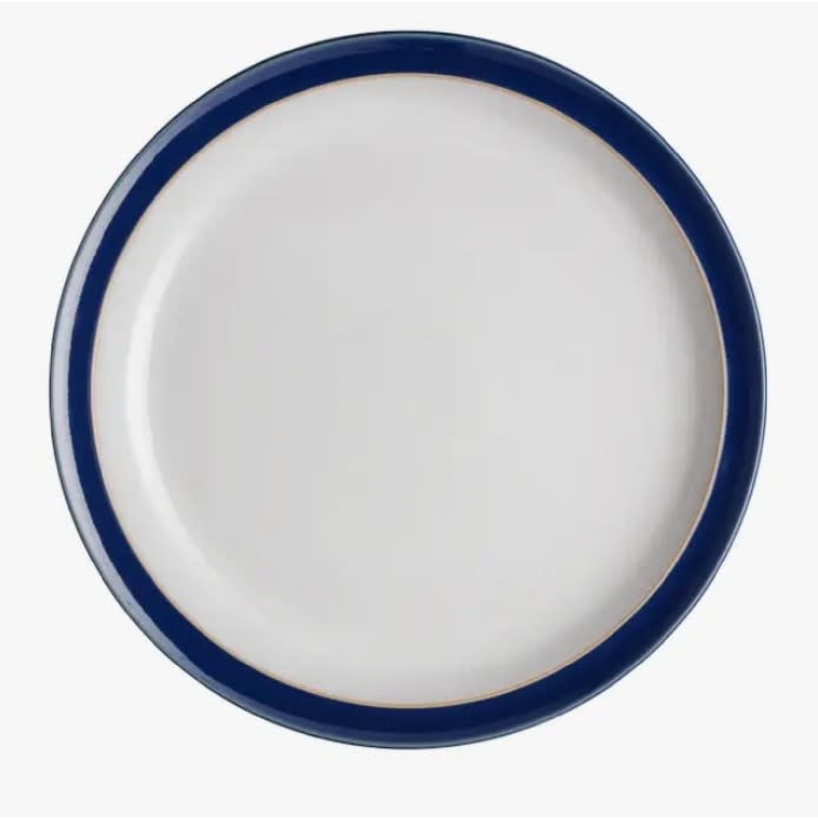Navy Rimmed Dinner Plate
