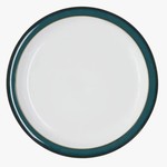 Turquoise Rimmed Dinner Plate
