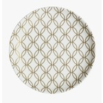 Deco White & Gold Small Plate