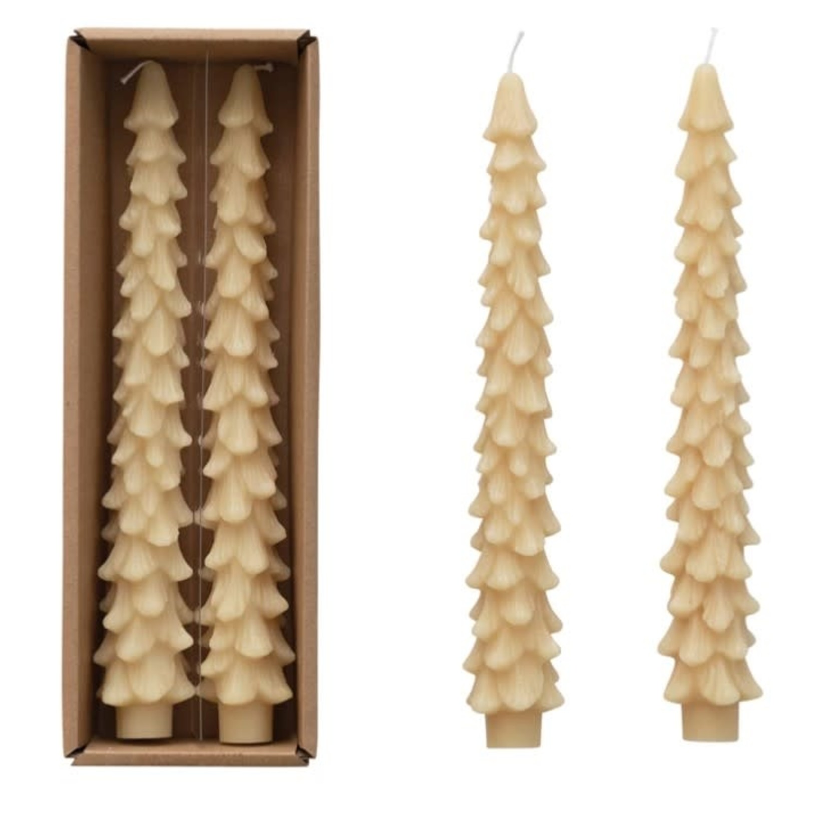 Creative Co-op Tree Shaped Taper Candle
