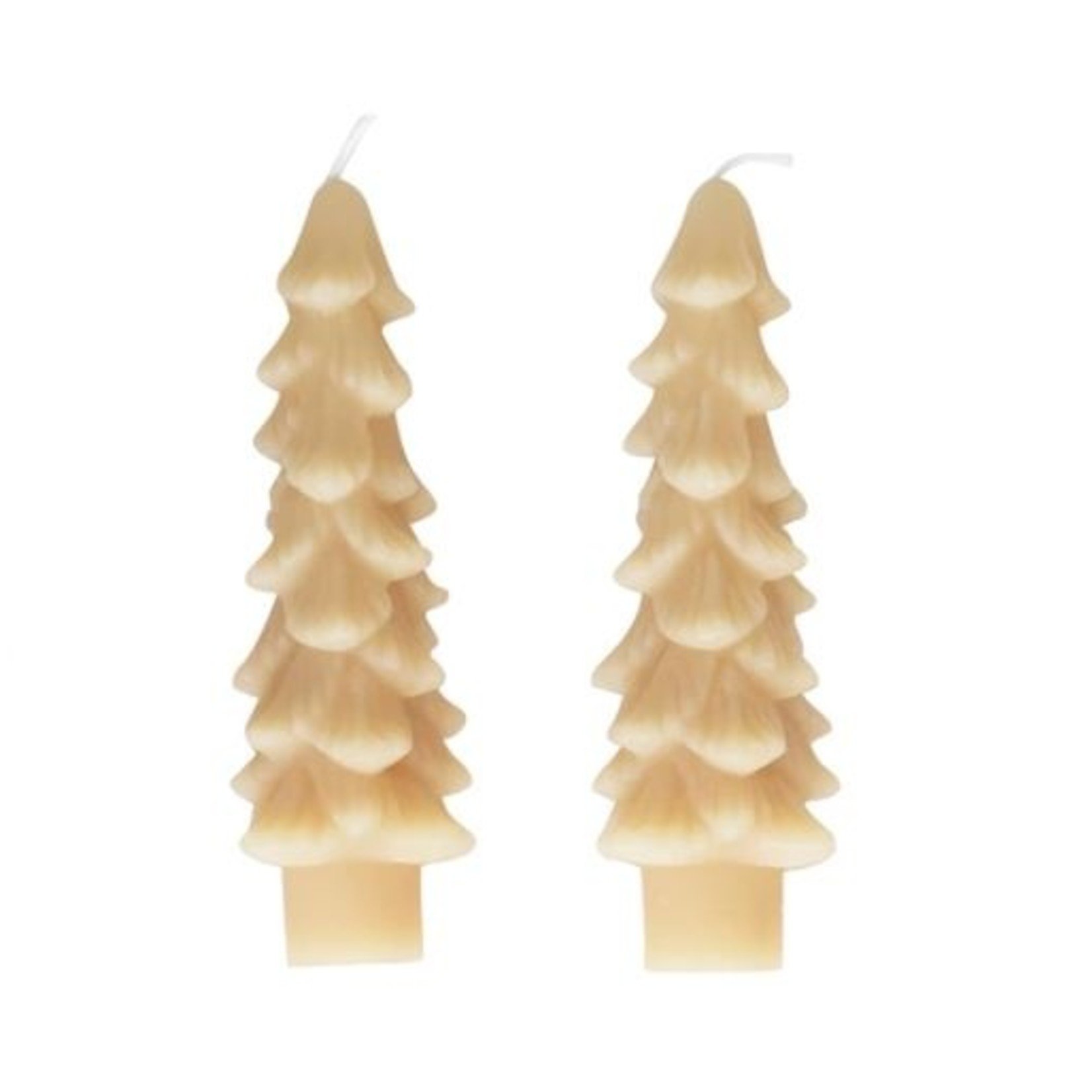 Mickler & Co. Tree Shaped Taper Candle- Set of 2