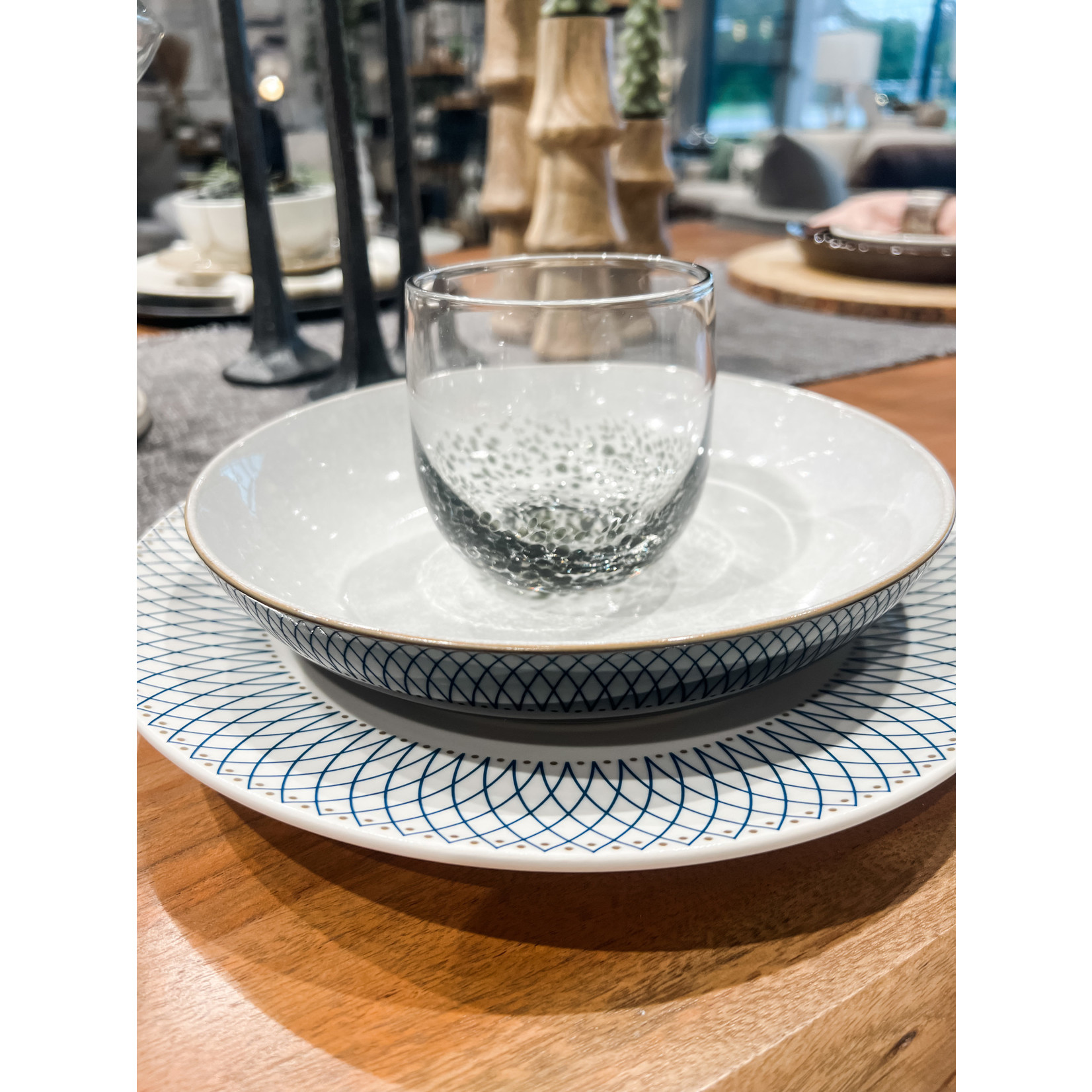 Mickler & Co. 'Bubbly & Blue' Holiday Place Setting