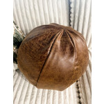 Mickler & Co. Leather Ball Pillow