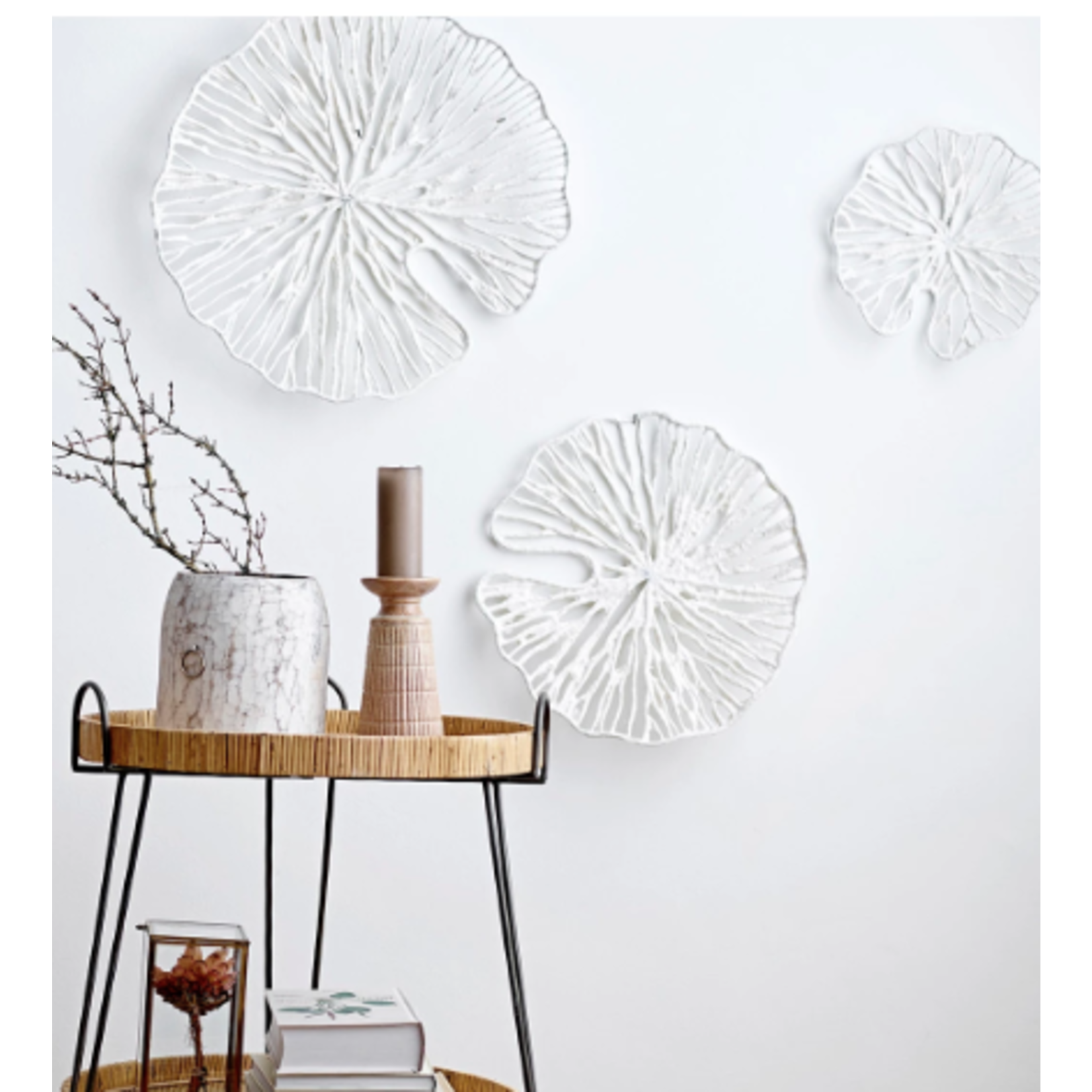 Creative Co-op Handmade Sculpted Coral Wall Decor - Set of 3