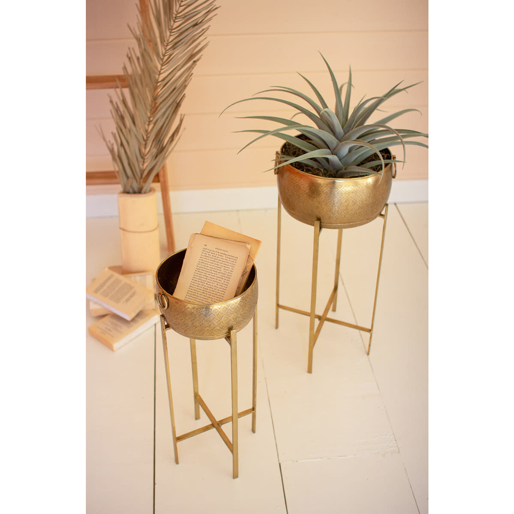 Mickler & Co. Brass Plant Stand